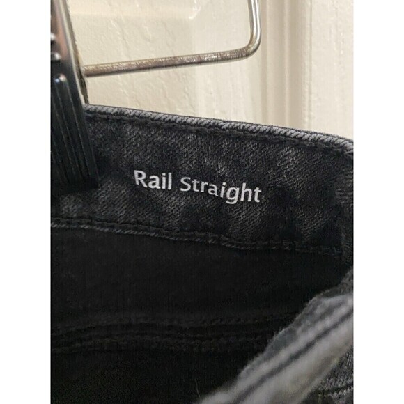 Gloria Vanderbilt Black Jeans Rail Straight Sz.8 - Picture 4 of 4